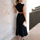 Francesca | Flowing halter-neck dress for elegant occasions