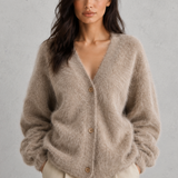 Louise | Women's Button-Front Knit Cardigan with Relaxed Fit