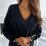Autumn | Women's V-Neck Knit Sweater